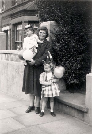 My mother Ivy Crompton nee Bowden, me (Derek) and our next door neighbour Lyn Alexandra