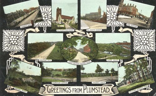 Postcard of various views of Plumstead, c.1913