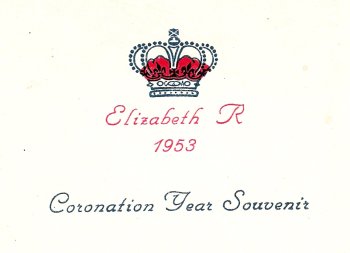 Queen's Coronation Party, 1953 at Waverly
                          School - Souvenir Programme