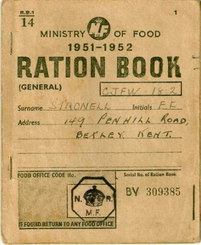 Ration Book Cover