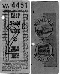 the very last tram tickets. Kindly donated by Alan Gibbs.